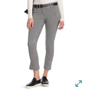 Houndstooth ankle pants